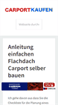 Mobile Screenshot of carport-kaufen.com