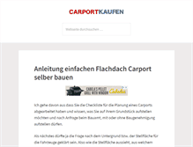 Tablet Screenshot of carport-kaufen.com